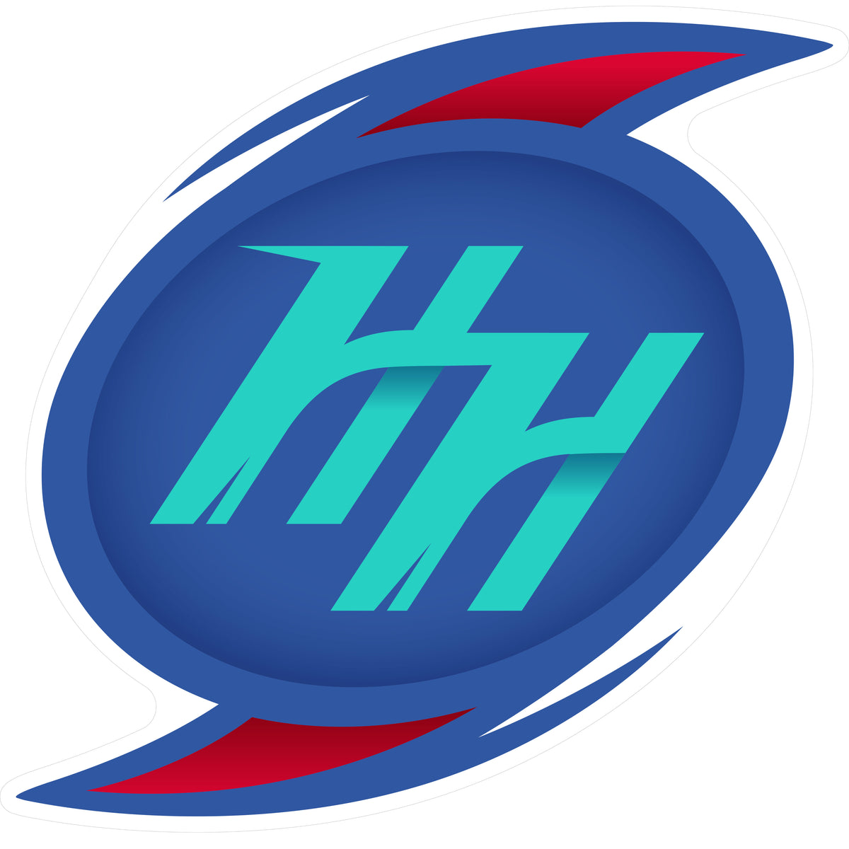 Hurricane HH Logo Blue-Sticker